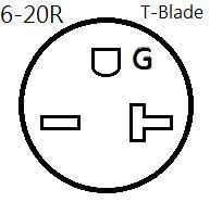 Parkworld NEMA 6-20 Extension Cord 6-20P to 6-20R (T Blade Female Also for 6-15R Adapter) 250V, 20A, 5000W UL Listed (50FT)