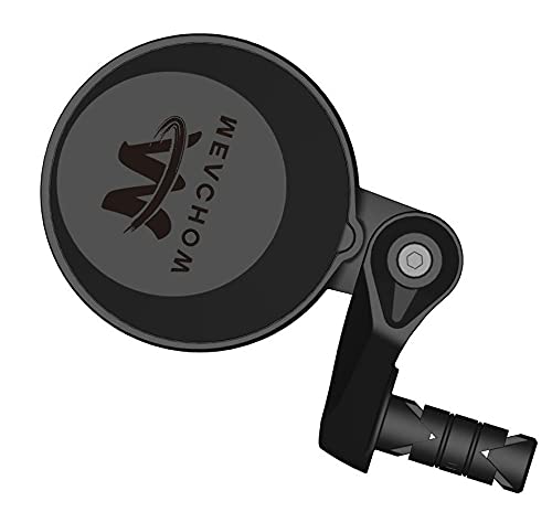 MEACHOW 2022 New Bar End Bike Mirror,80mm Crystal UHD Automotive Grade Glass Lens E-Bike Mirrors, Scratch Resistant, Safe Rearview Mirrors, (Blue Right Side) ME-021RB