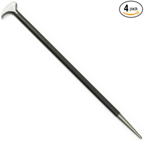 Pack of 4 Mayhew Pro 40154 11/16-by-21-Inch Lady Foot Pry Bar