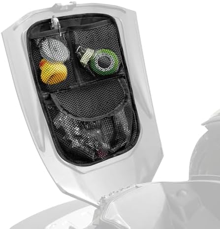 Front Trunk Lid Storage Organizer Fit for Can-Am Ryker 600 900 / Rally Edition/Sport(2015-2025) | Removable 3-Pocket Storage Bag (Black String)