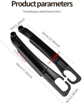 2PCS Car Seat Gap Filler, Universal Fit Automotive Seat Organizer ,Black