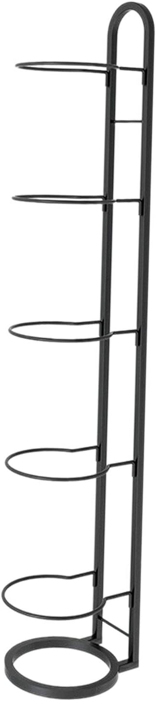 Kowaku Vertical Ball Storage | 5-Tier Metal Basketball & Volleyball Rack for Garage Organization