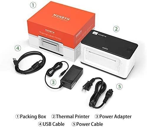 MUNBYN Shipping Label Printer RealWriter 941, 4x6 Thermal Label Printer