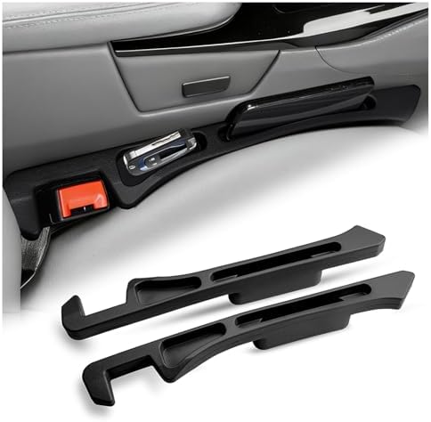 2PCS 2026 Upgraded Car Seat Gap Filler Organizer,Deepened 2-in-1 Car Gap Seat Filler with Storage Slots & Reserved Charging Hole,Universal in Between Cars Seats Catcher
