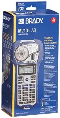 Brady M210-LAB Portable Label Printer, 9.5 in H x 4.5 in W x 2.5 in D