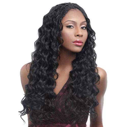 Harlem125 Synthetic Hair Braids Kima Braid Ocean Wave 20 (4-Pack, 1B) By Harlem 125