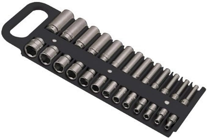 Lisle 40130 1/4” Magnetic Socket Holder, Black
