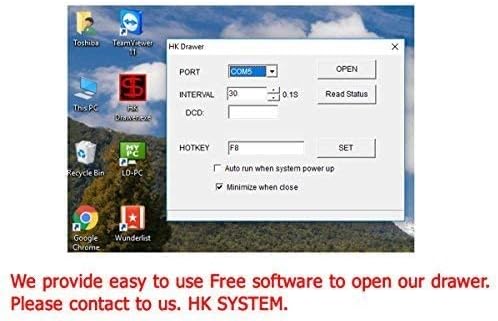HK SYSTEMS 16inch "Stainless Steel" Front Heavy Duty POS "USB" Interface Cash