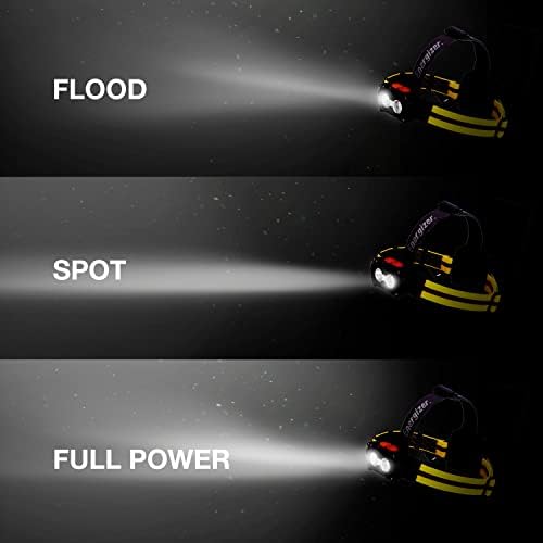 Energizer HARD CASE LED Headlamp Flashlight, High Lumens, IPX4 Water Resistant, Impact Resistant, For Camping, Hiking, Construction, Emergency Light, Batteries Included