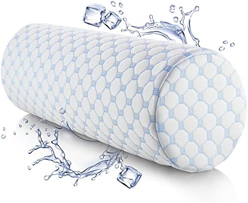 Nestl Neck Roll Pillow for Pain Relief - Premium Memory Foam – Bolster Pillow for Sleeping with a Breathable Cooling Cover - Comfy Cylinder Neck Roll Pillow