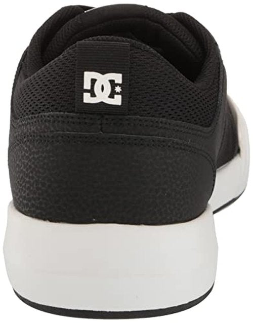 DC Men's Transit Casual Skate Shoe,Black/White,9.5