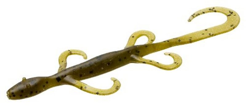 Zoom Bait Zoom 005025 Mini Lizard, Green Pum-Packin , 4-Inch, 15-Pack