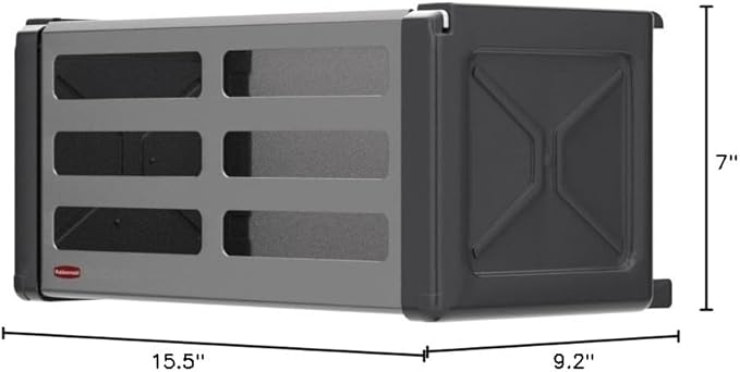Rubbermaid FastTrack Rail Access Bin Garage Organization Bin for Sports Equipment/Gardening Supplies/Shed/Home/Garage/Item Storage