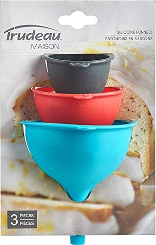 Trudeau Maison Funnels (Set of 3), Red