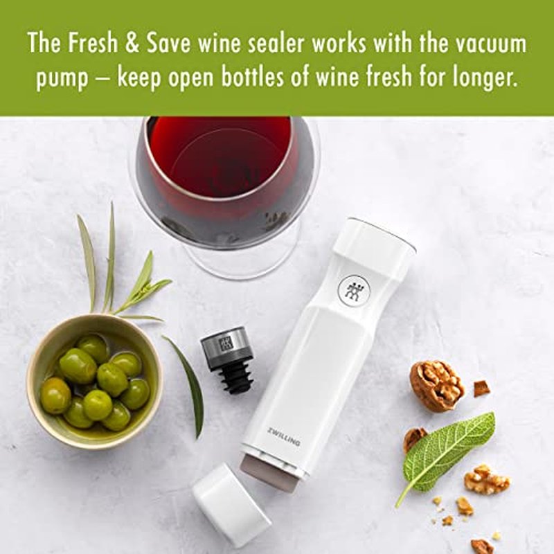 ZWILLING Fresh & Save 3-pc Vacuum Wine Sealer (Set of 3), Gift Set