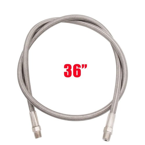 Heyxire Paintball Airsoft PCP Air Pump Fill Hose 36 inch High Pressure Stainless Steel with Quick Fitting Male and Female,Suit for Compressor to The Air Tanks