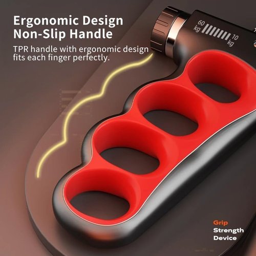 Grip Strength Trainer - Adjustable Resistance Hand Grip Strengthener 11-220Lbs | Ergonomic Design for Athletes and Recovery