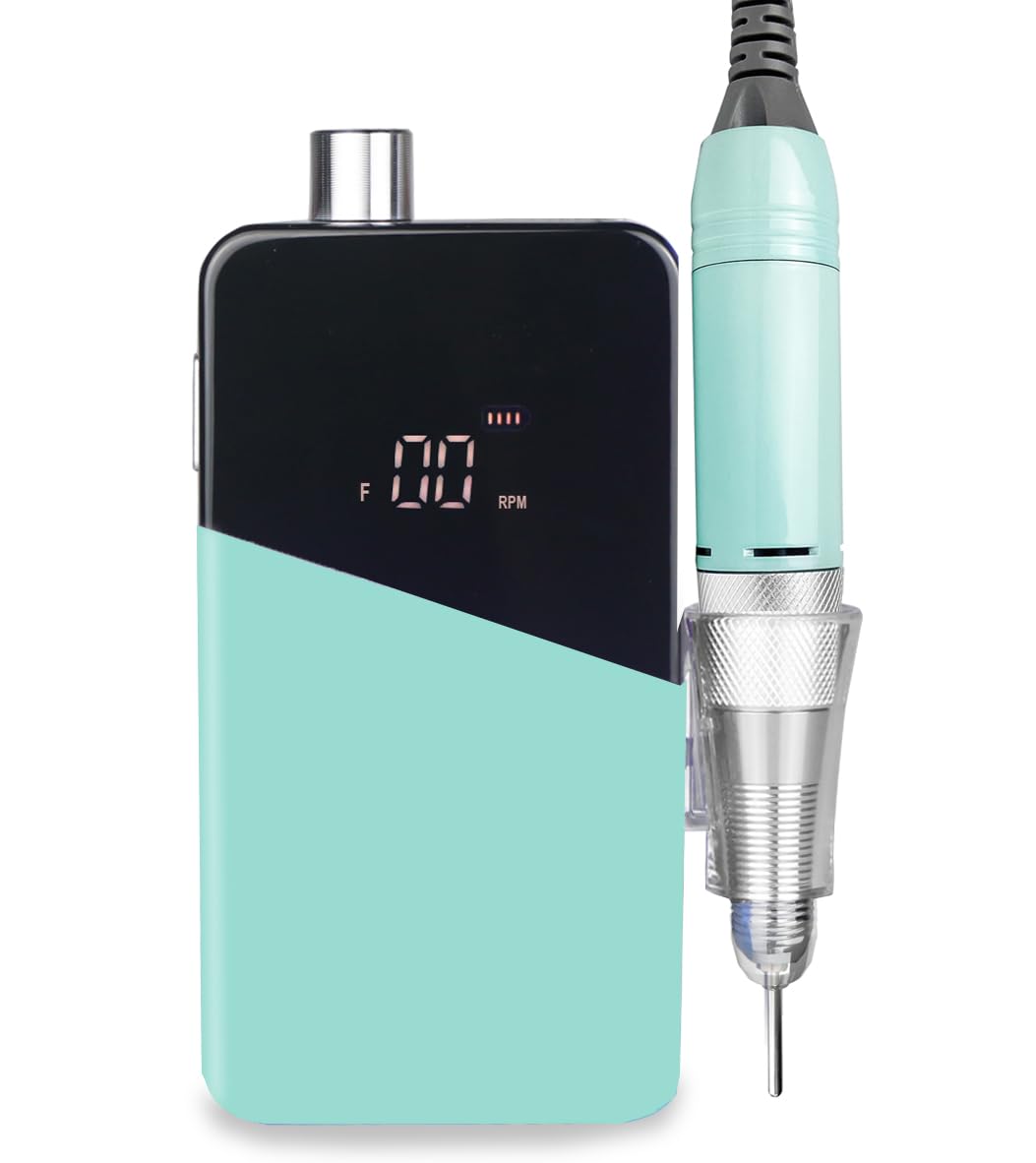 Electric Nail Drill Machine,Lumcrissy Portable Rechargeable 35000 Rpm Electric Nail File E-File ,Electric Acrylic Nail Tools ,Po