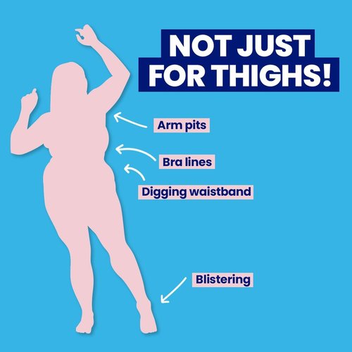 Megababe Thigh Rescue Anti-Chafe Stick - Prevent Skin Chafing & Irritation | Ideal for Thighs, Arms & Bra-Lines