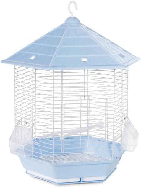 Maykoosh Nordic Haven Bird Cage with Elegant Design, Durable Metal Construction, Spacious Interior, and Timeless Aesthetic for Comfortable Bird Housing