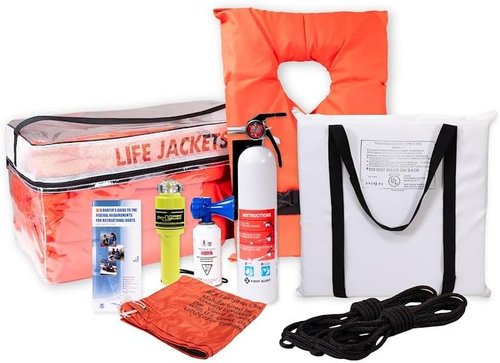 Aqua Pro Marine Safety Kit - Essential Boater Gear for Boats Up to 25 Feet in Length