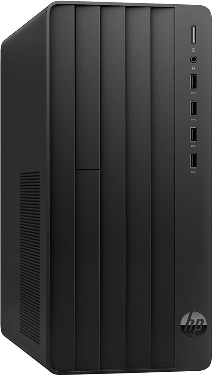HP Desktop Computer Tower PC, Intel Quad-Core I3-13100 (3.4GHz), 16GB RAM, 256GB PCIe SSD, WiFi Adapter, VGA, HDMI, RJ-45, Mouse Included, Windows 11 Home, Ideal for Home Office, Business & Student