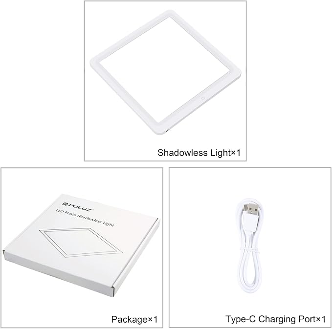 PULUZ 29cm Photography Shadowless Light Panel Ultra Bright LED Fill Light