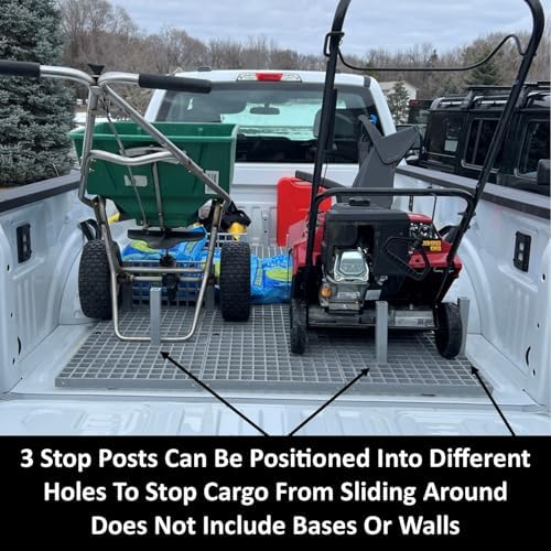 Keyfit Tools Gridius-Maximus Stop Post (3pk) Truck Bed Organizer Cargo Containment System Modular Divider for Trunks SUV Tailgates Trailers Expandable Storage Secure Your Load ~Does Not Include Base