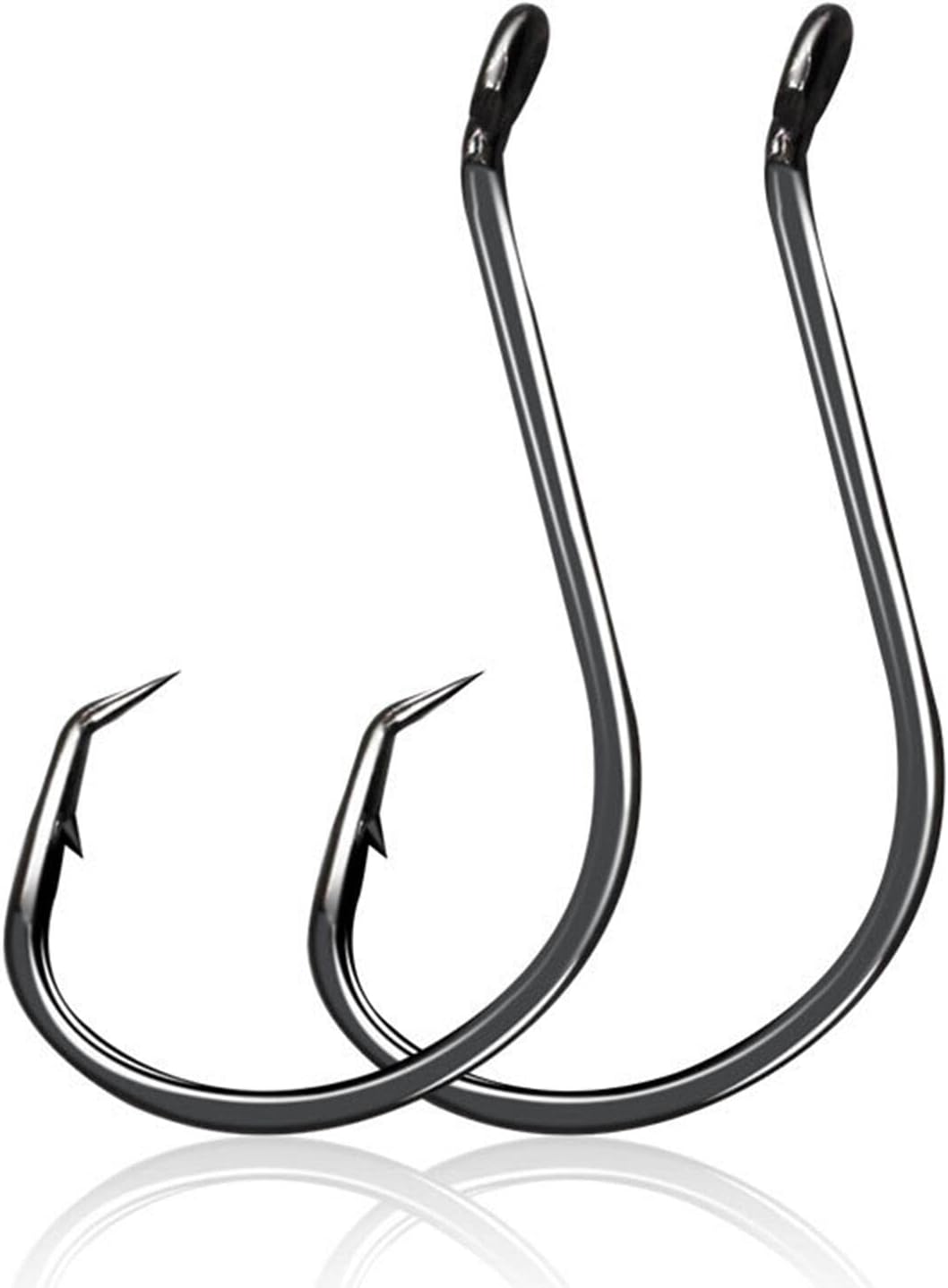 Skiennix Circle Hooks - 2X Strong Octopus Offset Fishing Hooks Set for Saltwater & Freshwater | 50PCS