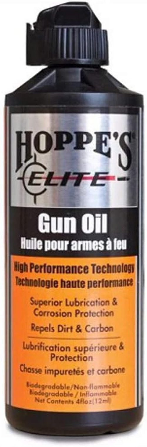Hoppe's Elite Gun Oil - Premium Lubrication for Firearms | 4 oz Bottle
