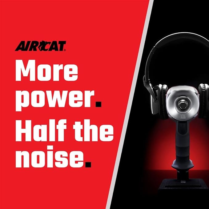 AIRCAT Pneumatic Tools 1300-TH-A: 3/8-Inch Composite Impact Wrench 600 ft-lbs of Torque