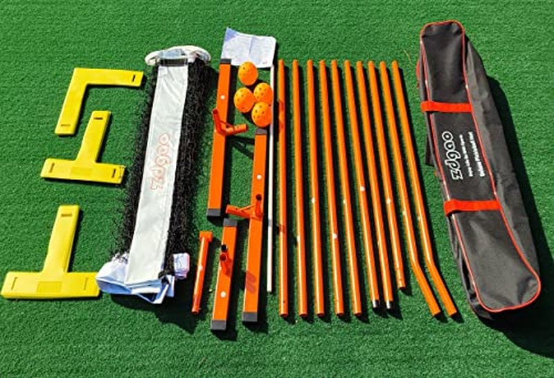 Zdgao Pickleball Net with Court Marking Kit, 4 Pickle Balls, and Carry Bag - Complete Bundle for Easy Setup and Play on Any Surface