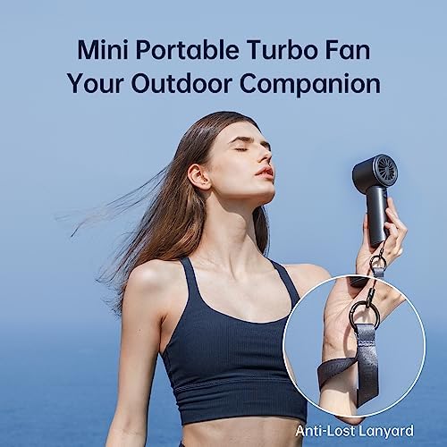 JISULIFE Handheld Fan Pro1S - Next-Gen Airflow: Up to 12H Runtime