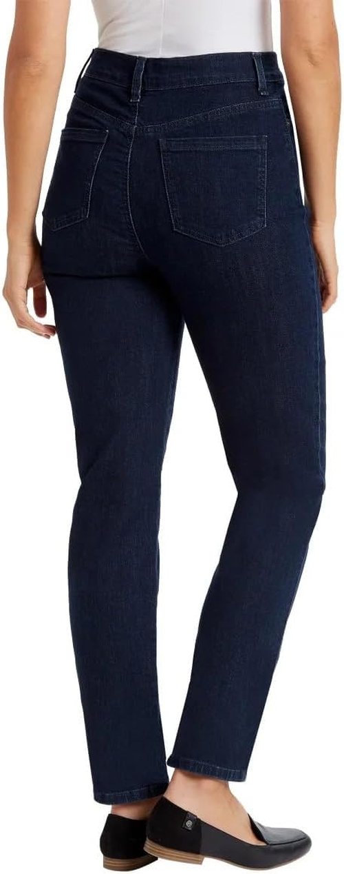 Gloria Vanderbilt Women's High Rise Tapered Jeans - Classic Fit for All-Day Comfort