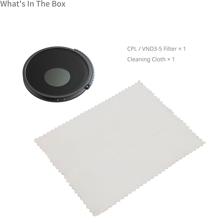 SmallRig 2-in-1 CPL/VND 3-5 Filter