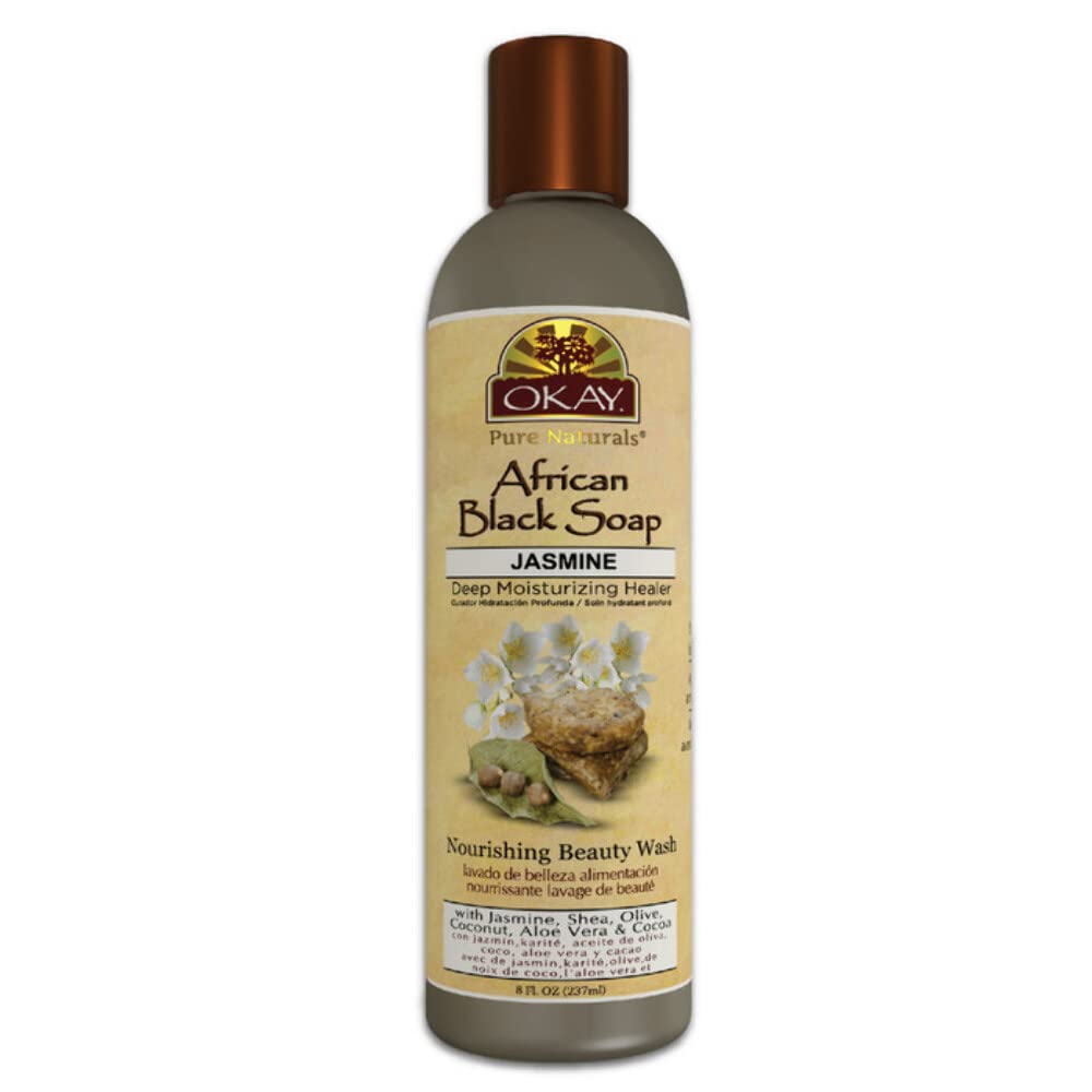 Okay Pure Naturals - Liquid Soap Afrcn Black Jasmn - 1 Each 1-8 FZ (1x8 FZ)