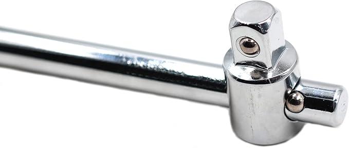 Chiloskit 1/2" T-Handle Socket Breaker Bar Wrench Extension Sliding Bar T-Handle Nut Driver Socket Adapter For Car Repair Hand Tool (1/2)