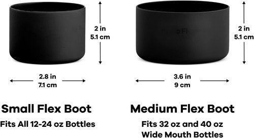 Hydro Flask Silicone Water Bottle Boot - Medium Flex Boot for 32 oz & 40 oz Bottles | Dishwasher Safe, BPA-Free