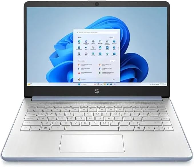 HP 2025 Student Business Laptop, Intel Processor N150(up to 3.6 GHz), 14 Inch LED Screen,16G RAM, 256GB Storange (128GB UFS+128GB MSD),1 Year Office 365, Windows 11 Home,Sky Blue w/YYY Accessories