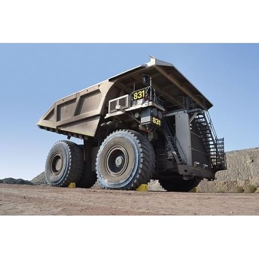 Checkers Heavy Duty Wheel Chocks for 95"-165" Tires, One Large Tire Chock for Haul Trucks, Loaders, and Cranes, 800 Ton Capacity, Lightweight HDPE, Made in The USA, Yellow, MC3011