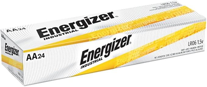 AA Batteries - Energizer Industrial Alkaline Batteries, Model EN91