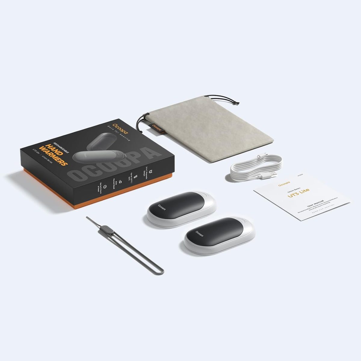 OCOOPA Magnetic Rechargeable Hand Warmers - Ultrathin Portable Electric Heater | 2 Pack for Men & Women