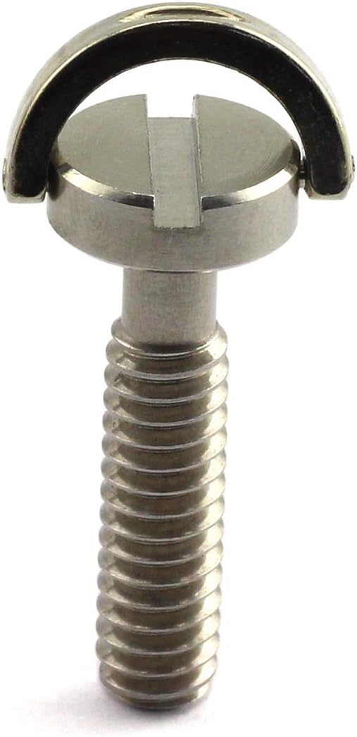HJ Garden 2pcs 1/4-20 Thread D-Ring Stainless Steel Camera Fixing Screws