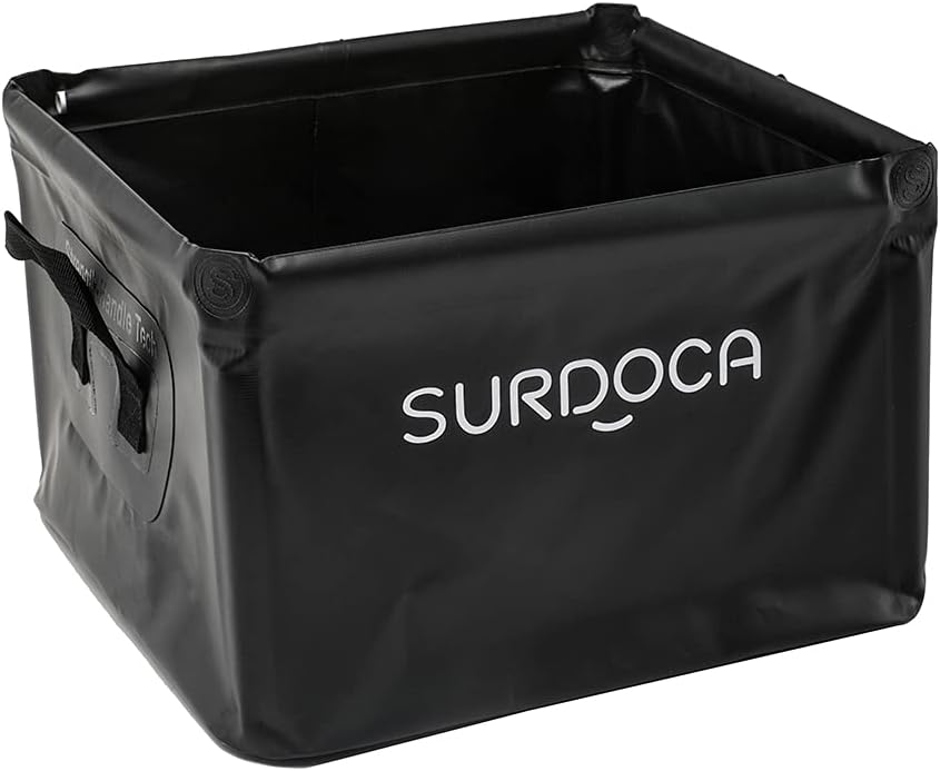 SURDOCA Fully Waterproof Car Trunk Organizer, Foldable Truck Organizer, Multifunctional Collapsible Car Storage Bag, Anti-Mud Trunk Storage Organizer 18 Liters
