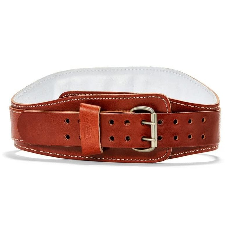 Power Contour Leather Lifting Belt 6in W x 44in-50in Waist (2X-Large )
