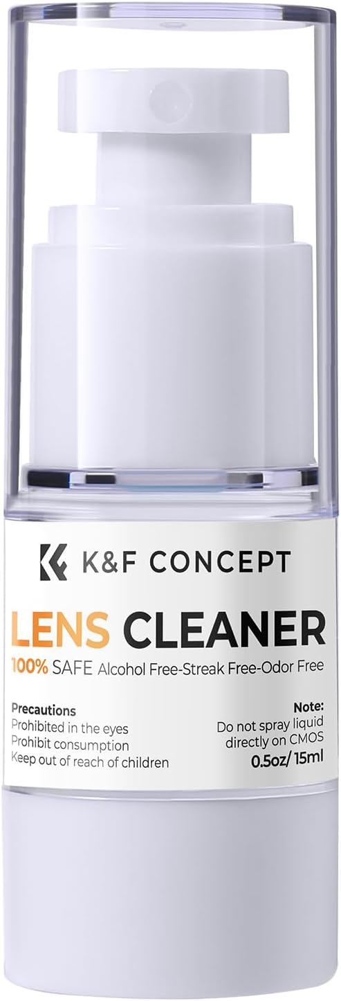 K&F CONCEPT Spray and Microfiber Lens Cleaner Care Kit, | Non-Flammable Camera