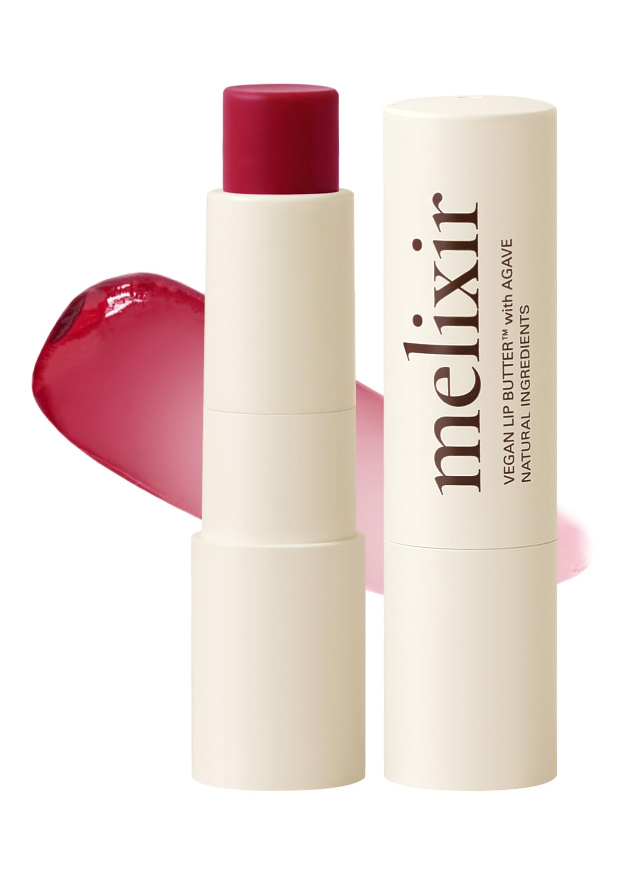 Melixir Vegan Lip Butter, Mothers Day Gifts, Dirty Pink(Tinted) (+17 More Colors) 0.13Oz, Bee Free, Petrolatum Free, Deep Nouris