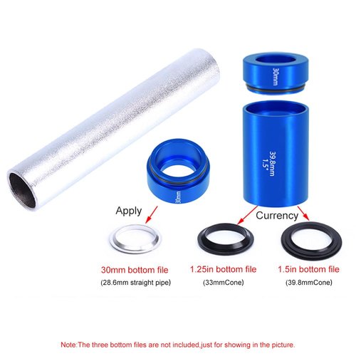 Bibabala Bike Front Fork Crown Race Install Tool Kit, Bicycle Fork Nut Setting Installer, Aluminum Alloy Bicycle Front Fork Setter Driver Kit for 28.6mm 1.5in 1.25in Bicycle Front Fork(3 Pcs)
