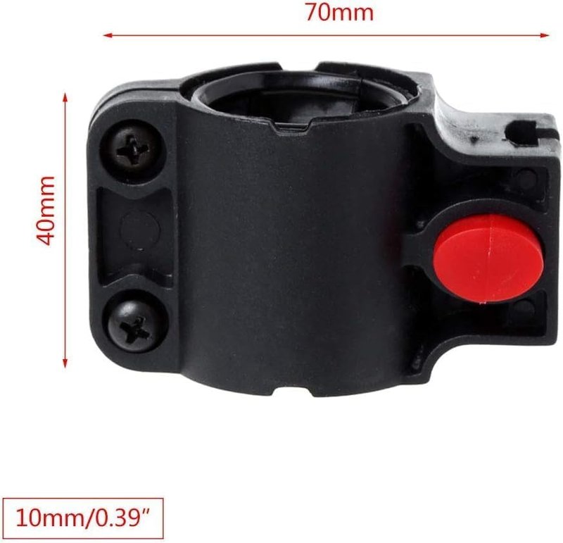 Universal Bike U-Lock Holder - Mount for Road and Mountain Bikes, Adjustable No-Drill Frame Bracket with Anti-Slip Design (Black)