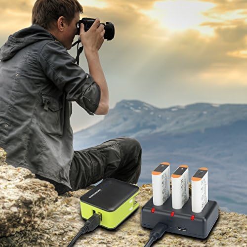 NP-BX1 Newmowa Replacement Battery and 3-Channel USB Charger Set